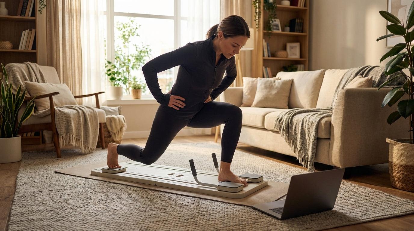 <p>Full-body training anytime.<em> </em></p><p><em>No gym needed.</em></p>